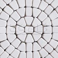  Тротуарная плитка 342 механический завод Классика круговая 60мм Белый: внешний вид